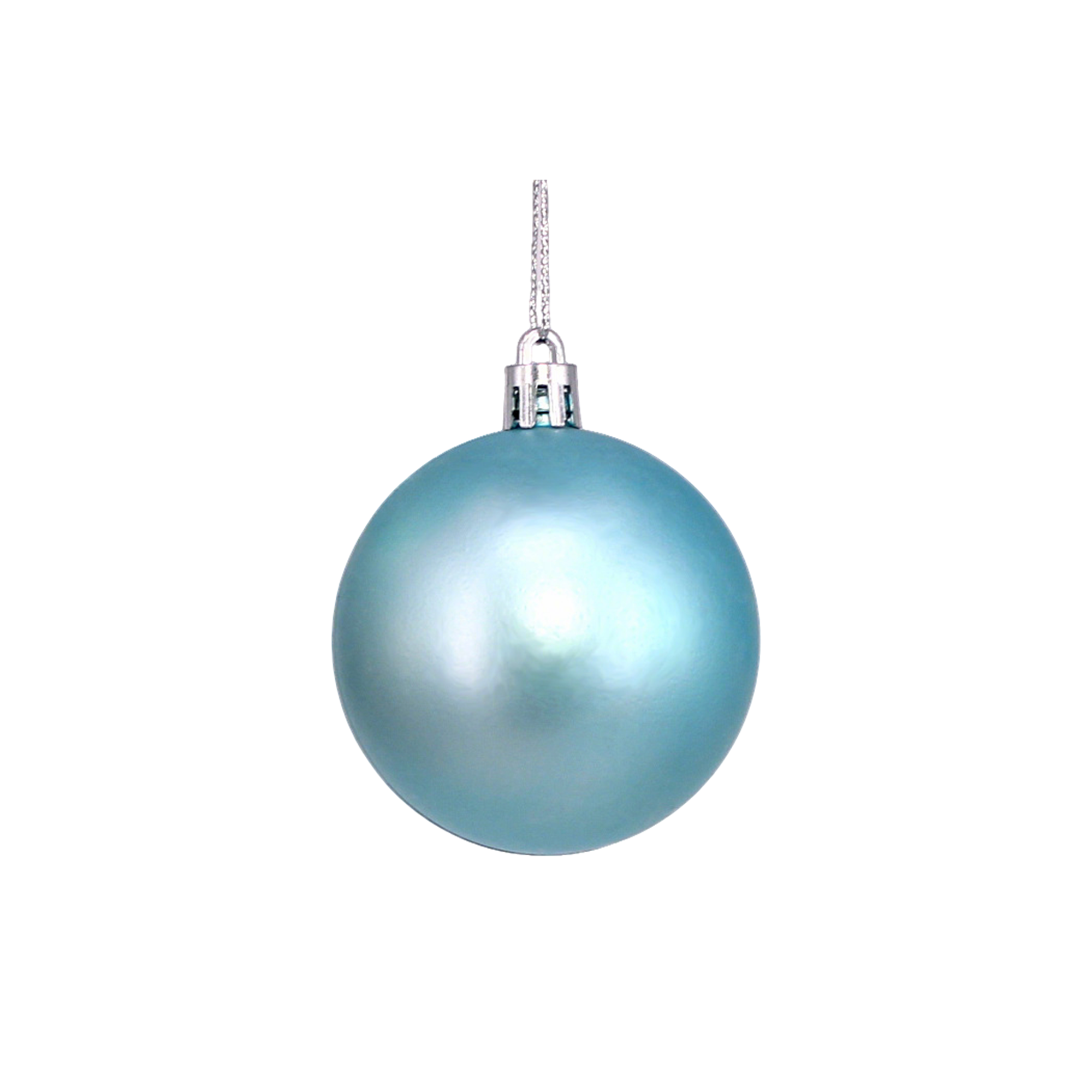 Plastic Ornament Ball With Aluminum Plate 3.2" Diameter 9