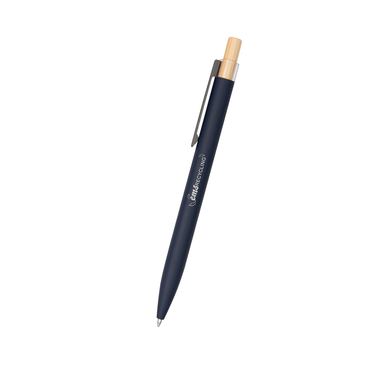Recycled Aluminum Pen With Bamboo Plunger 19