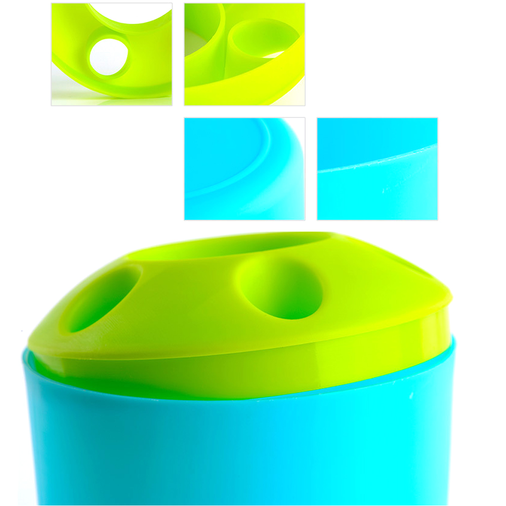 Multi-functional plastic pen holder toothbrush holder 2