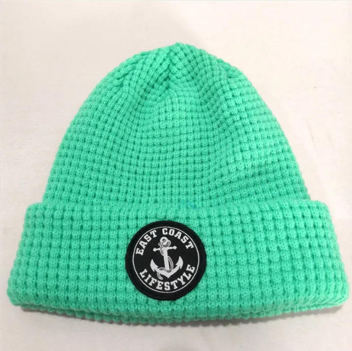 Waffle Beanie Cap and Performance Text Gloves Combo 2