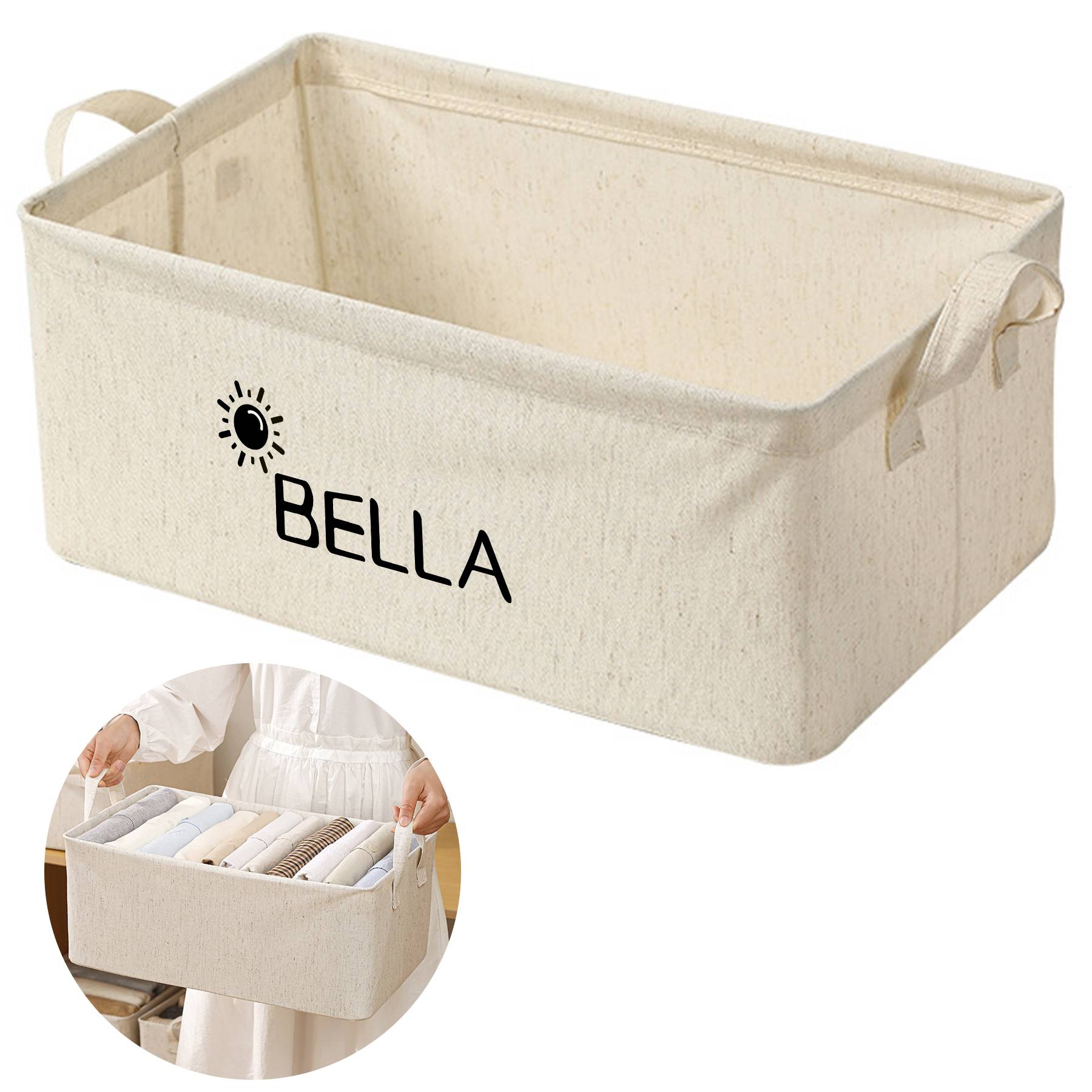 Cotton Collapsible storage case 2
