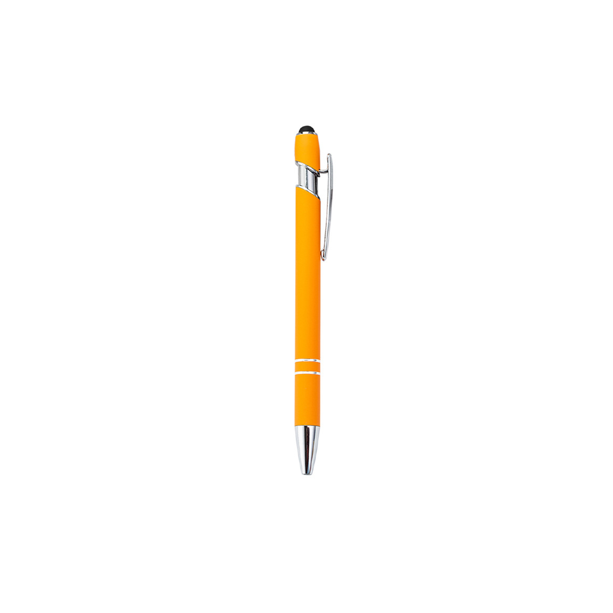 Aluminum Stylus Pen With Rubberized Finish And Plunger Action 23