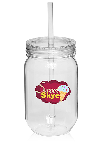 24 oz. Single Wall Mason Jars 3