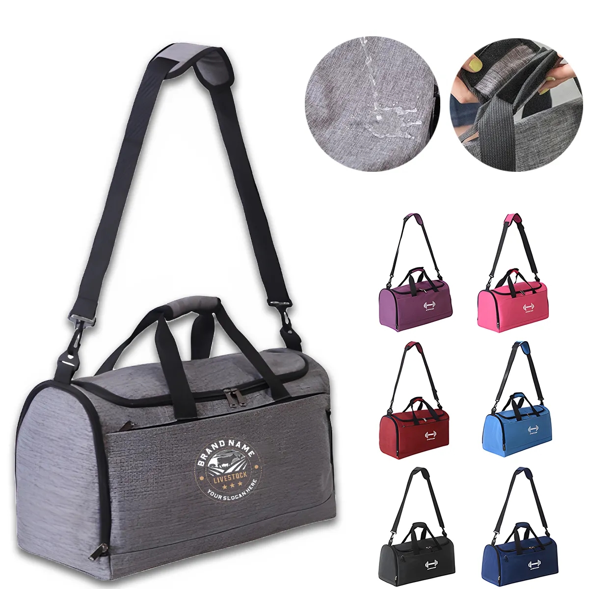 Short-Trip Custom Wet-Dry Gym Duffel with Large Capacity 1