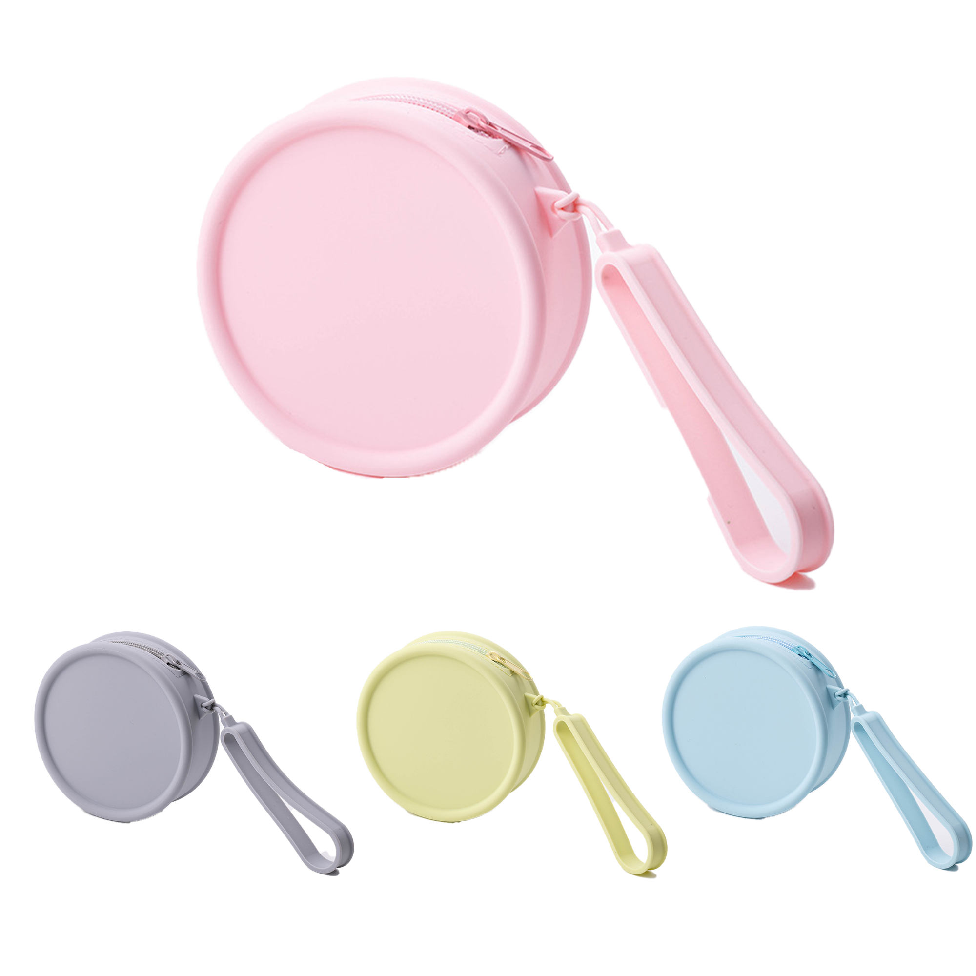 Portable Silicone Round Makeup Storage Bag 2