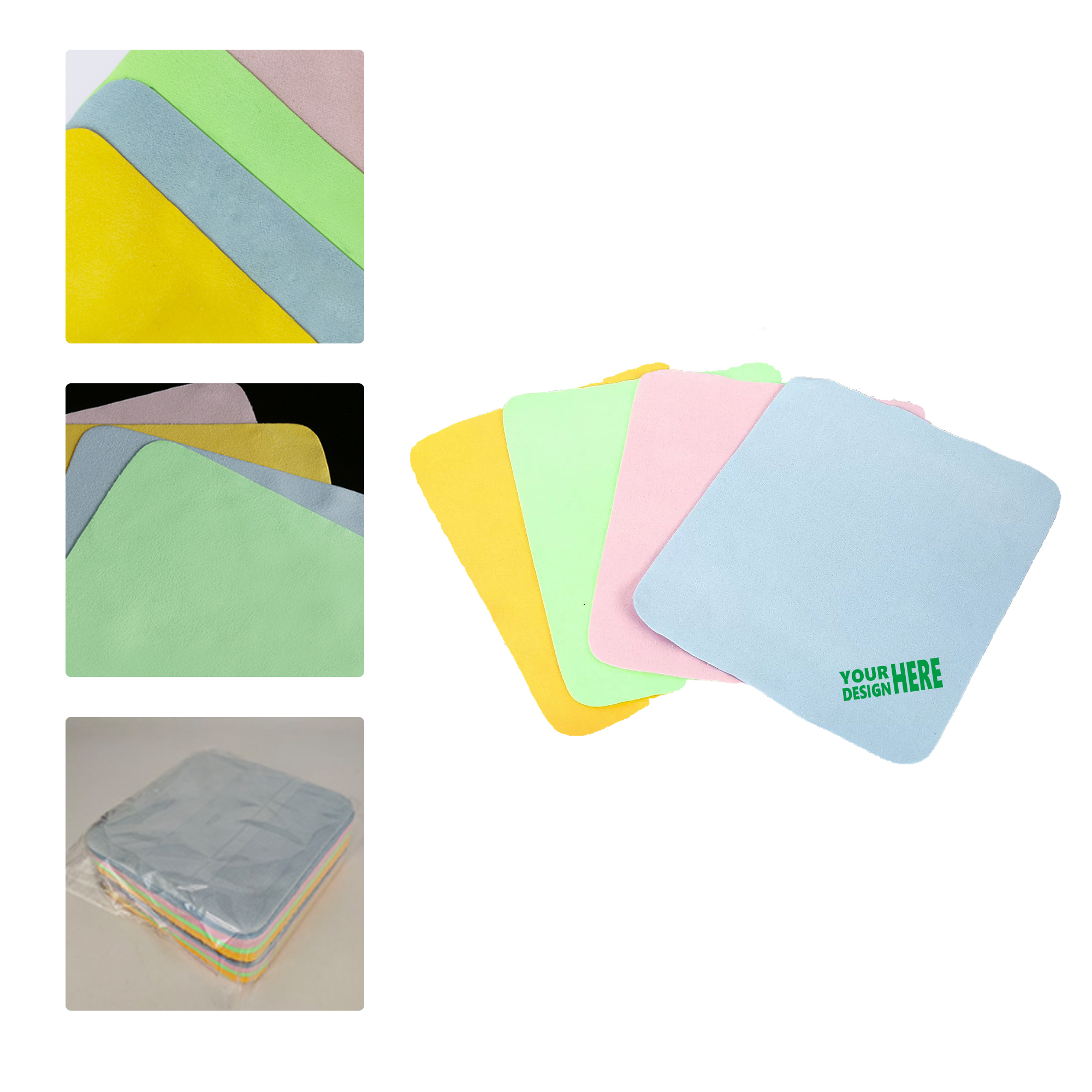 MOQ 50 Island Silk Suede Lens Cloth Mobile Screen Cleaning Cloth Custom Logo 2