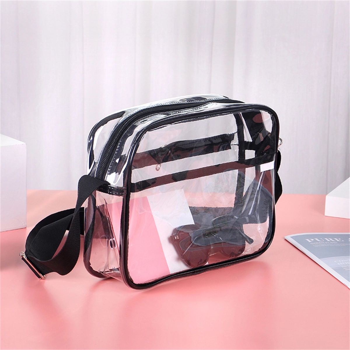 Clear Crossbody Purse Gym Shoulder Tote Bag 1