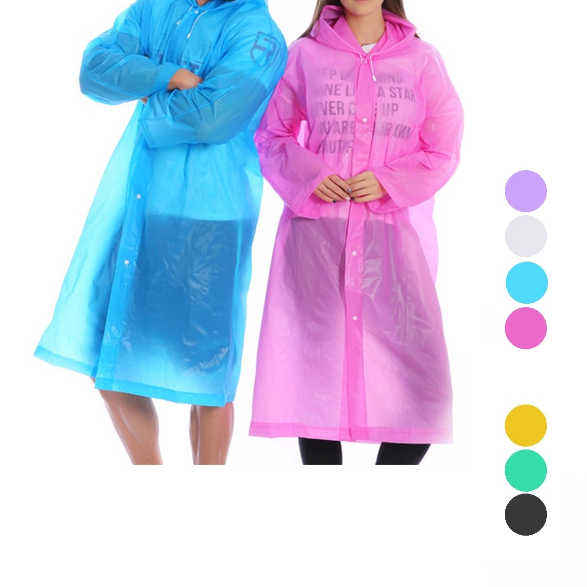 EVA Raincoat With Button 2