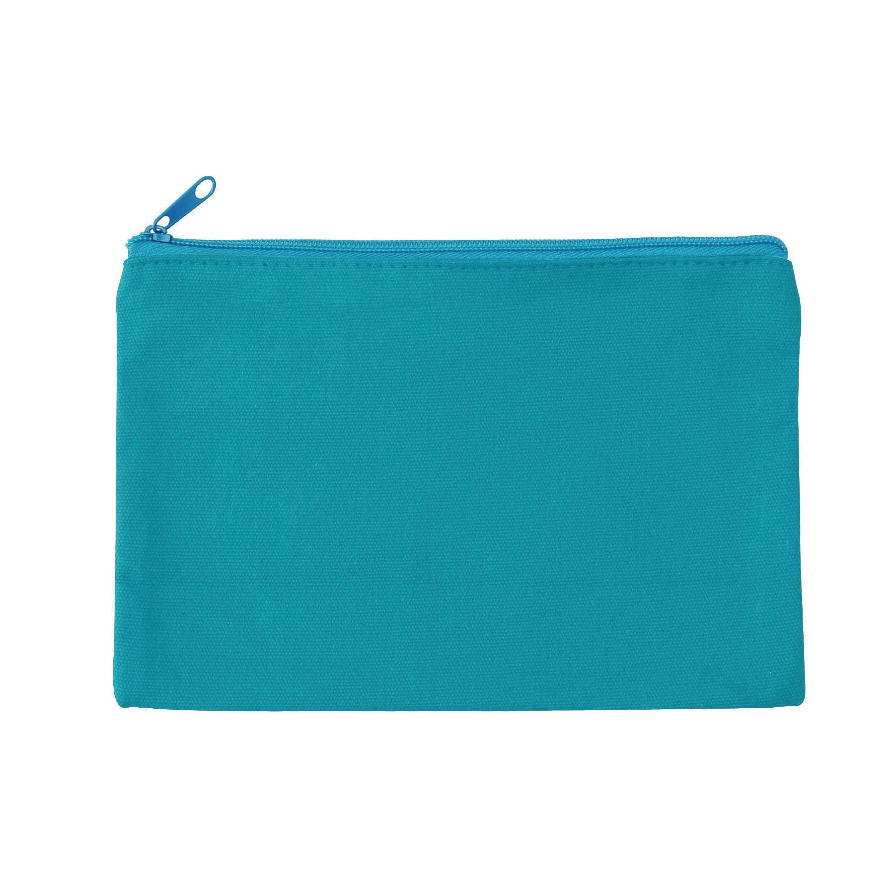 9" X 6" Cotton Canvas Zippered Pouch For Cosmetics, Toiletries & Tech Accessories 28
