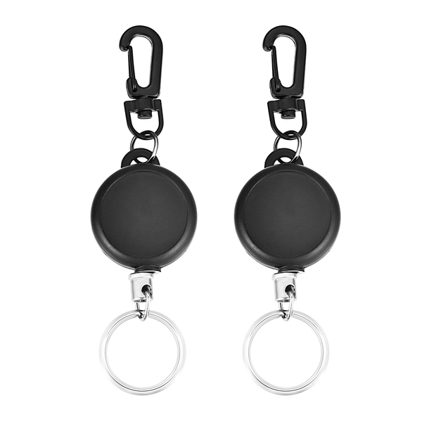 Retractable Key Chain ID Badge Holder 2