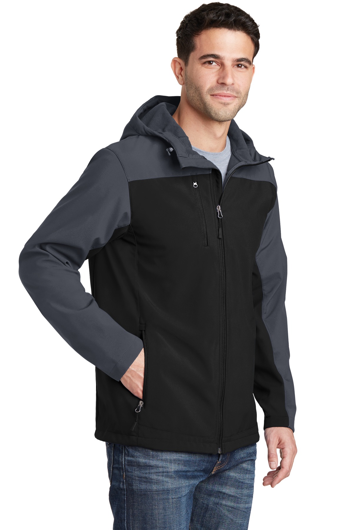 Port Authority Hooded Core Soft Shell Jacket. J335 21