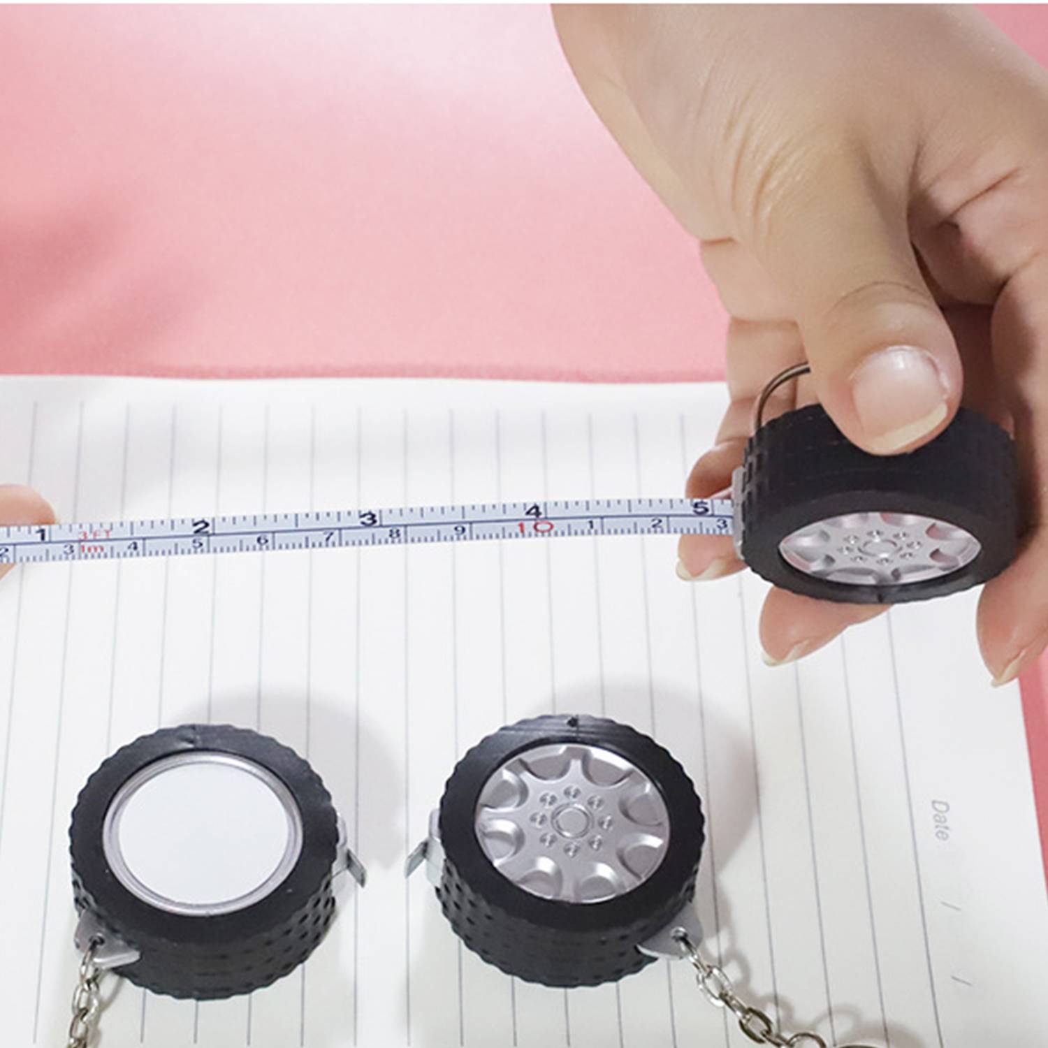 Mini Tire Tape Measure Keychain 3