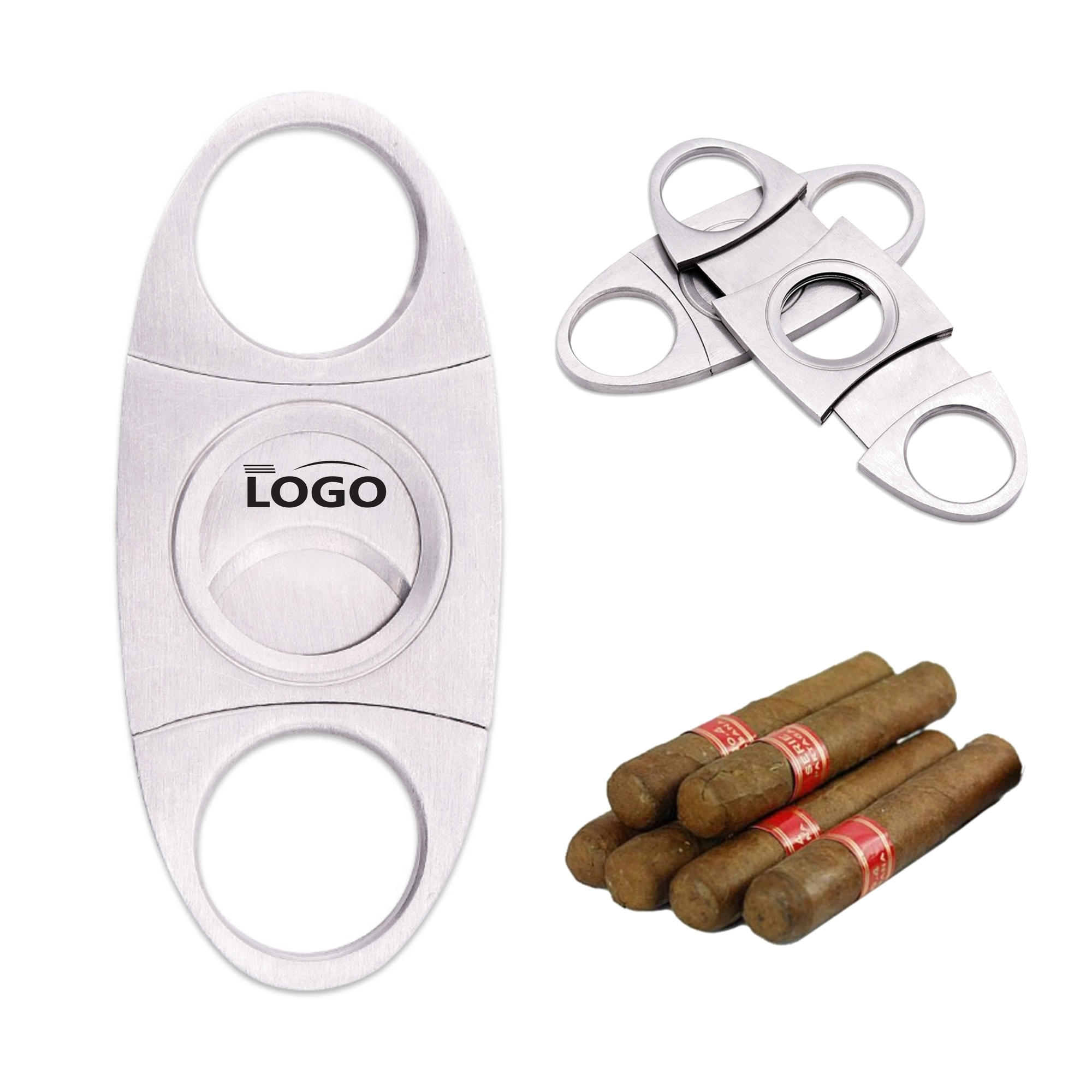 Oval Double Blade Cigar Cutter MOQ 50 2