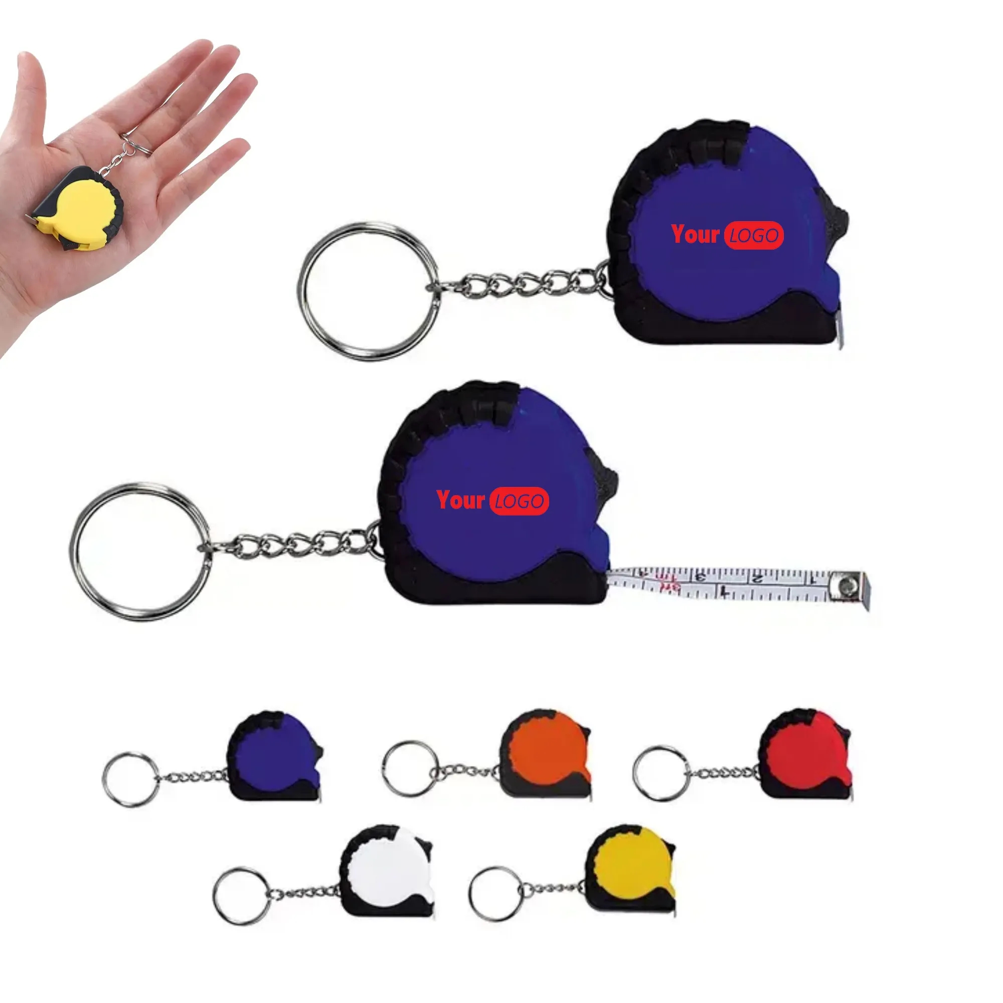 Mini 3ft Metal Tape Measure With Keychain 4