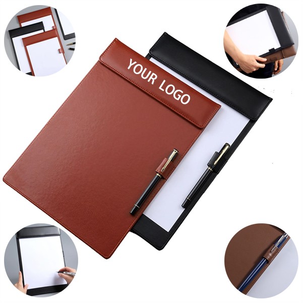 Leather A4 Conference Folder Writng Clipboard 3