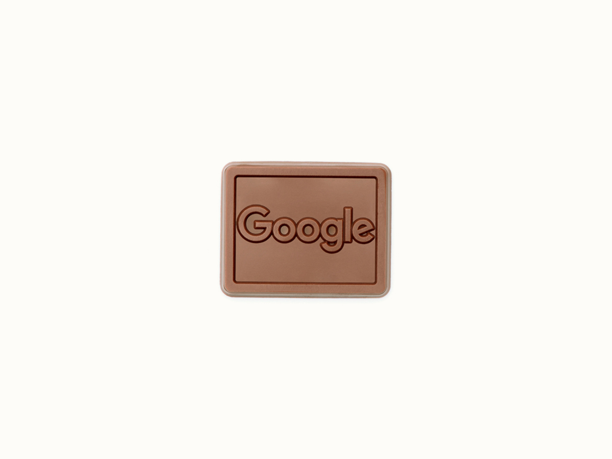 2"x 2" Custom Decorated Chocolate Square with Clear Packaging 2