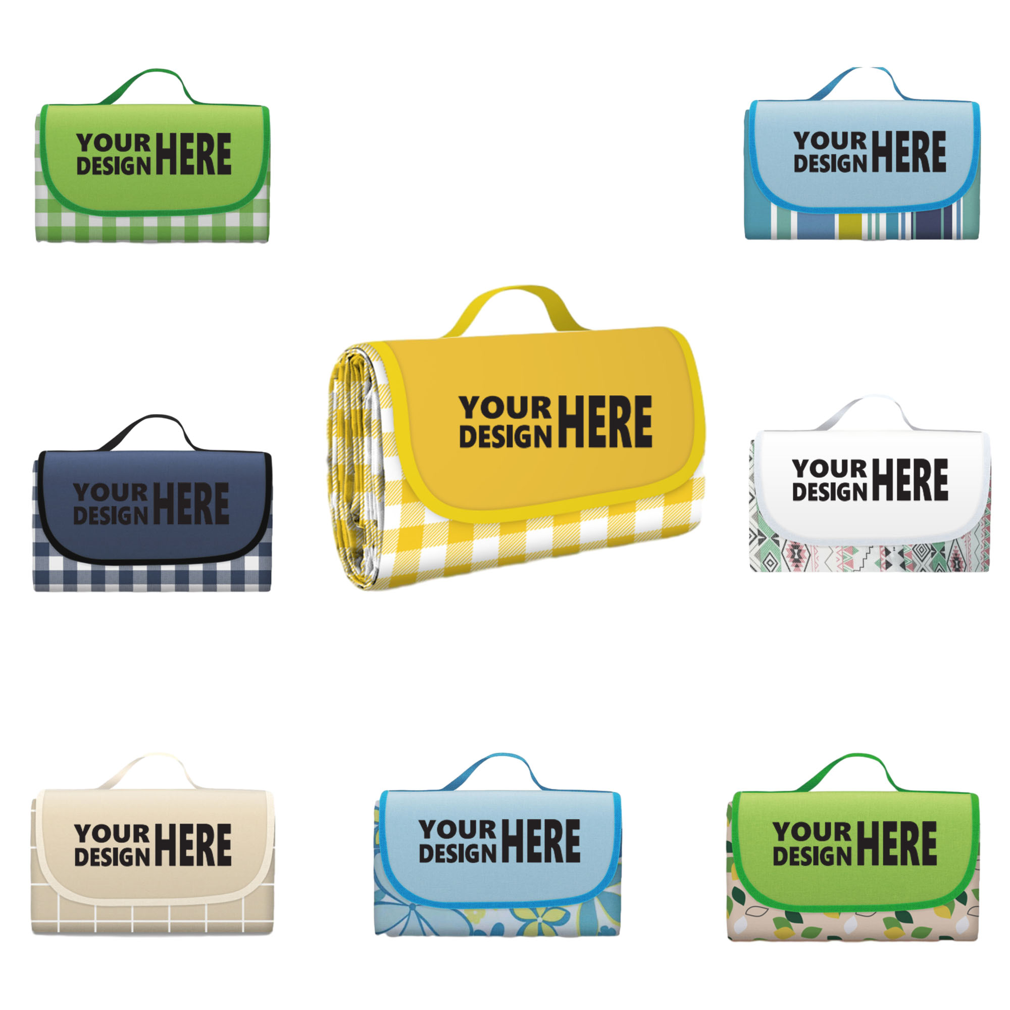 Foldable Printed Custom Waterproof Picnic Mat 2