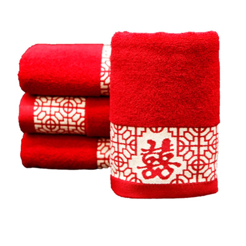 Wedding Theme Red Hand Towel 1