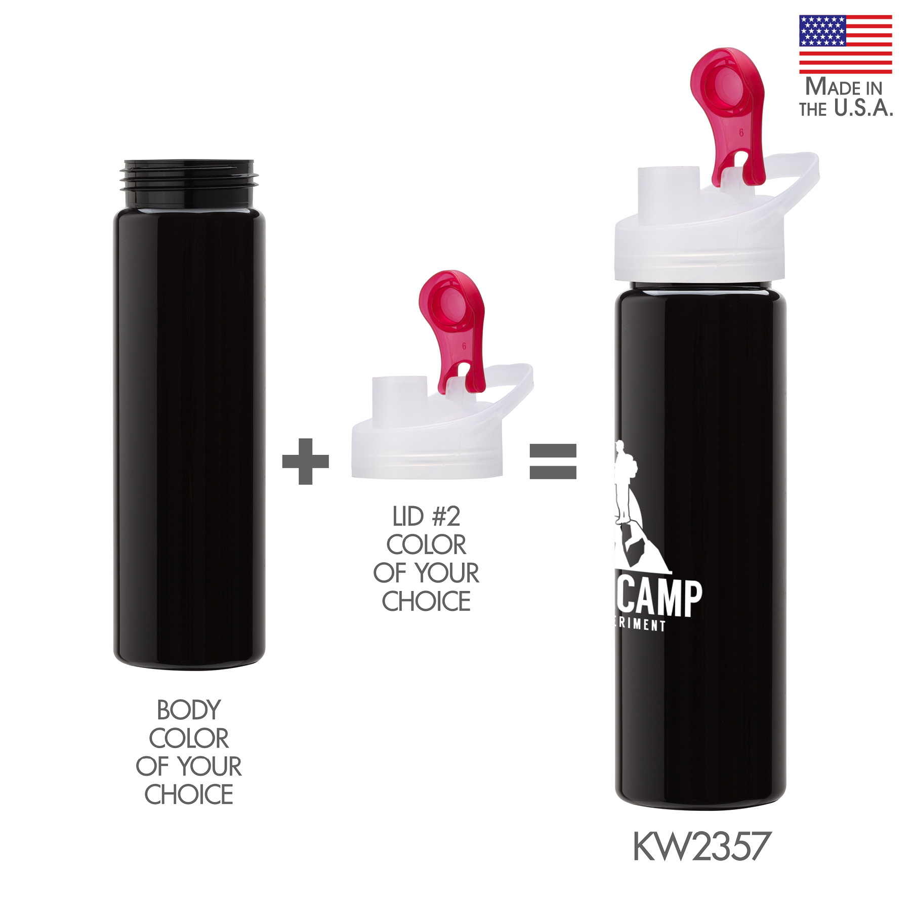 Newport VII 25 oz. Water Bottle w/ Integrated Handle 1