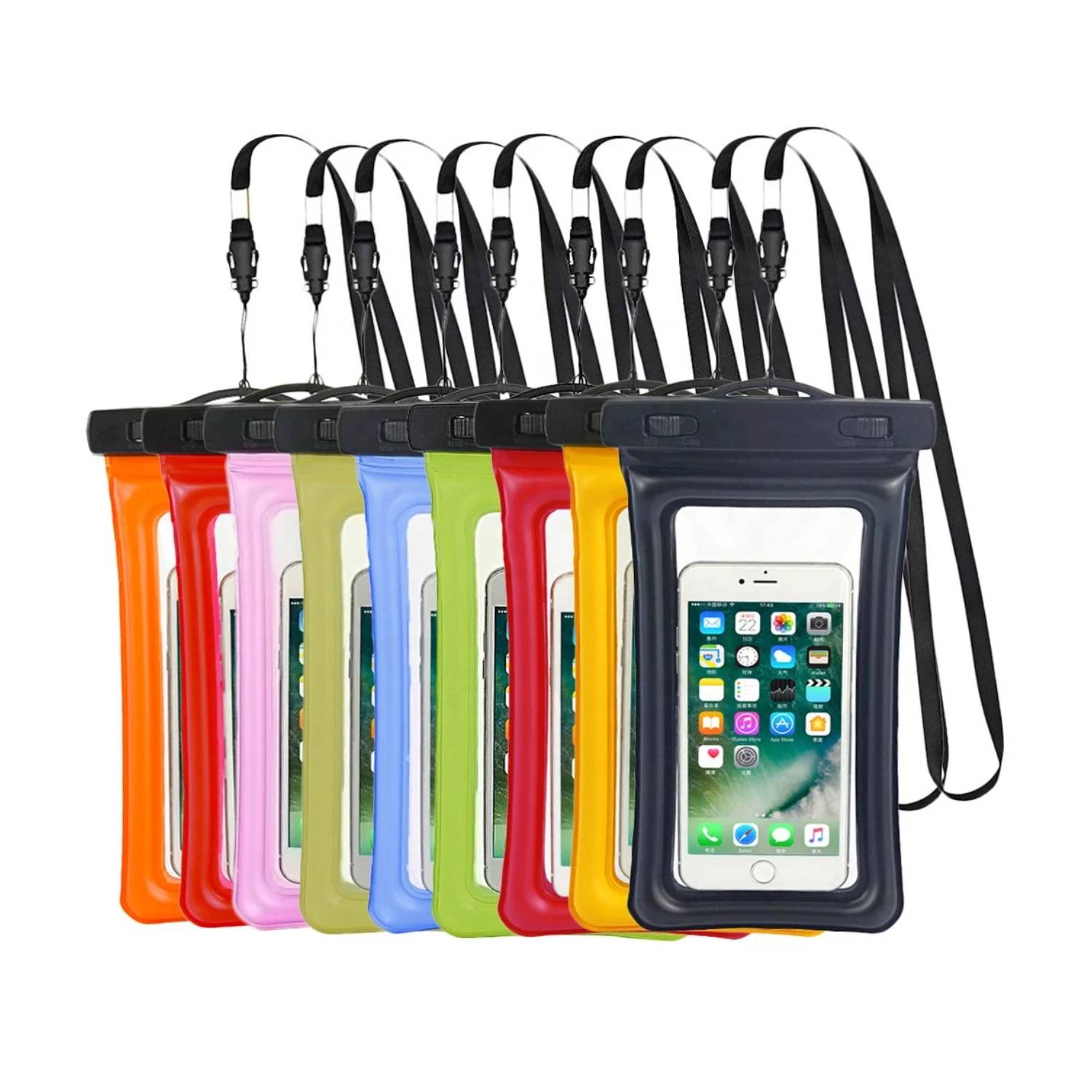 IPX8 Waterproof Floating Mobile Phone Pouch Bag with Lanyard 3