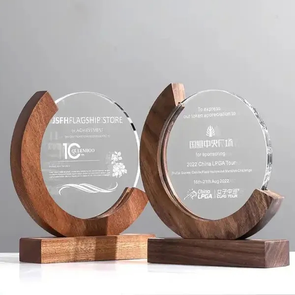 ROUND MOON WOOD AWARD 8