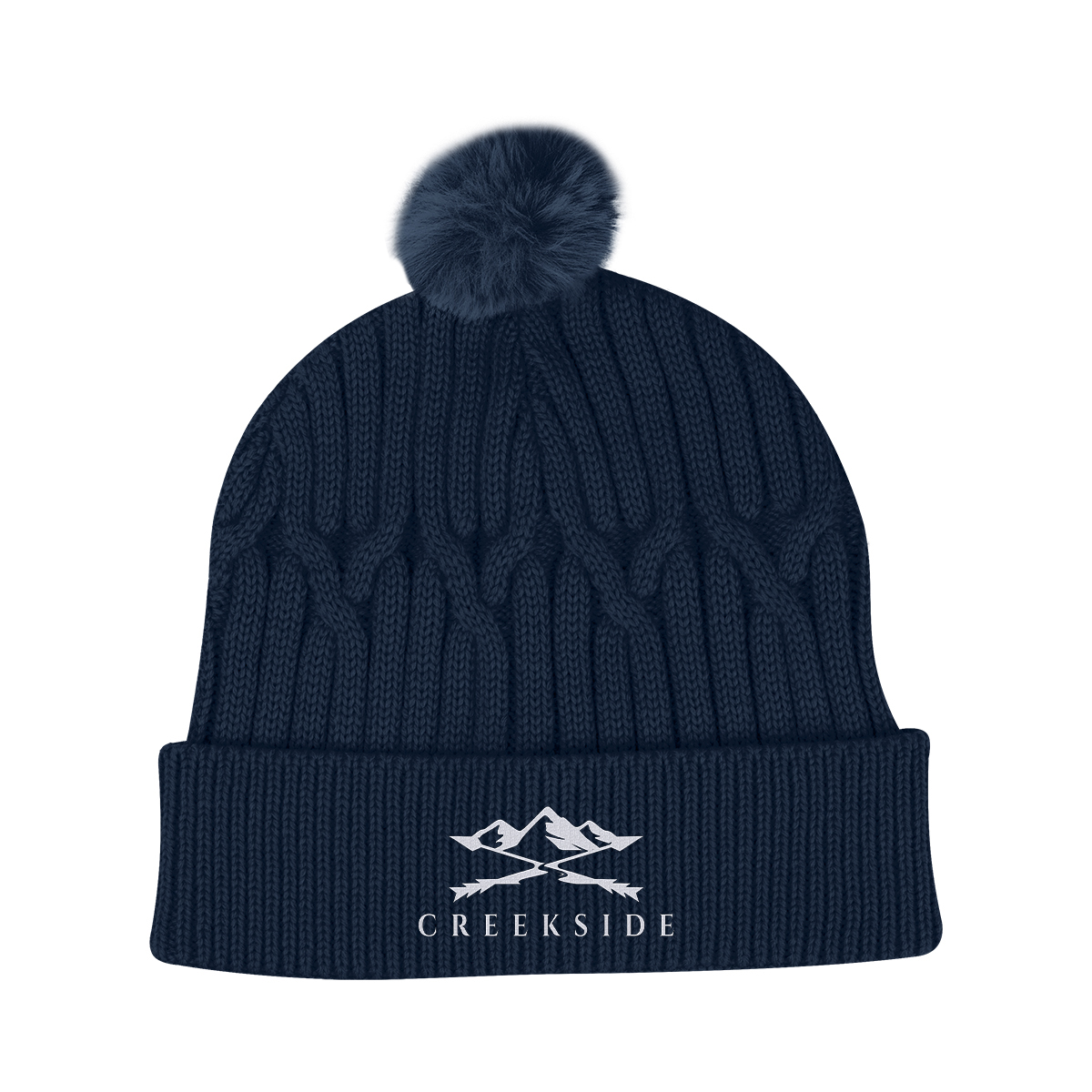 Courtney Cable Knit rPET Pom Beanie 5