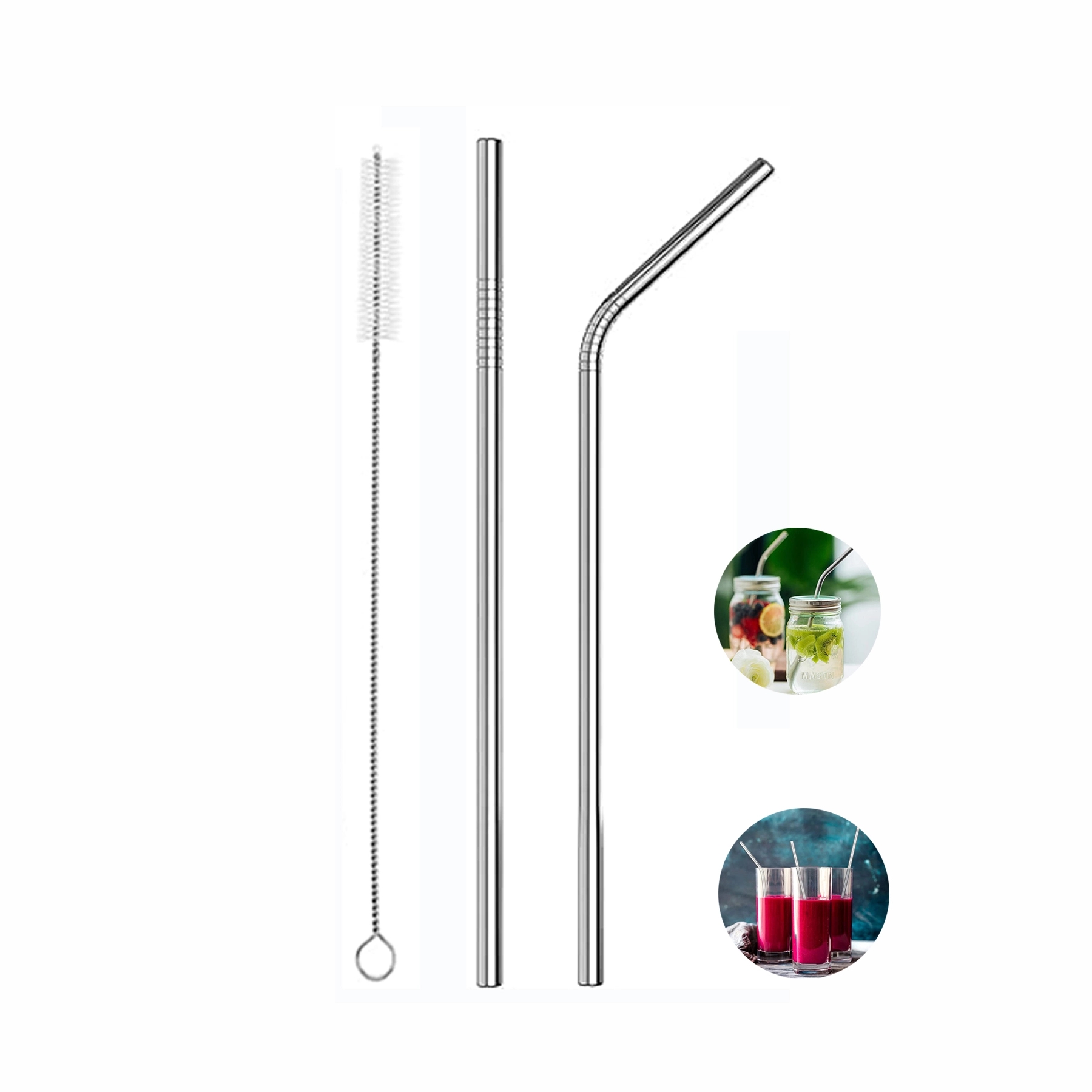 Stainless Steel Straw Set 1