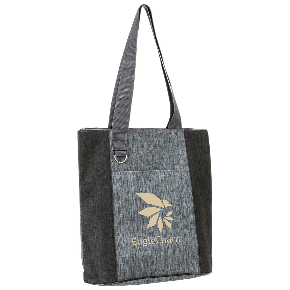 Kenmore Heathered Polyester Event Tote, custom tote bag with logo imprint 26