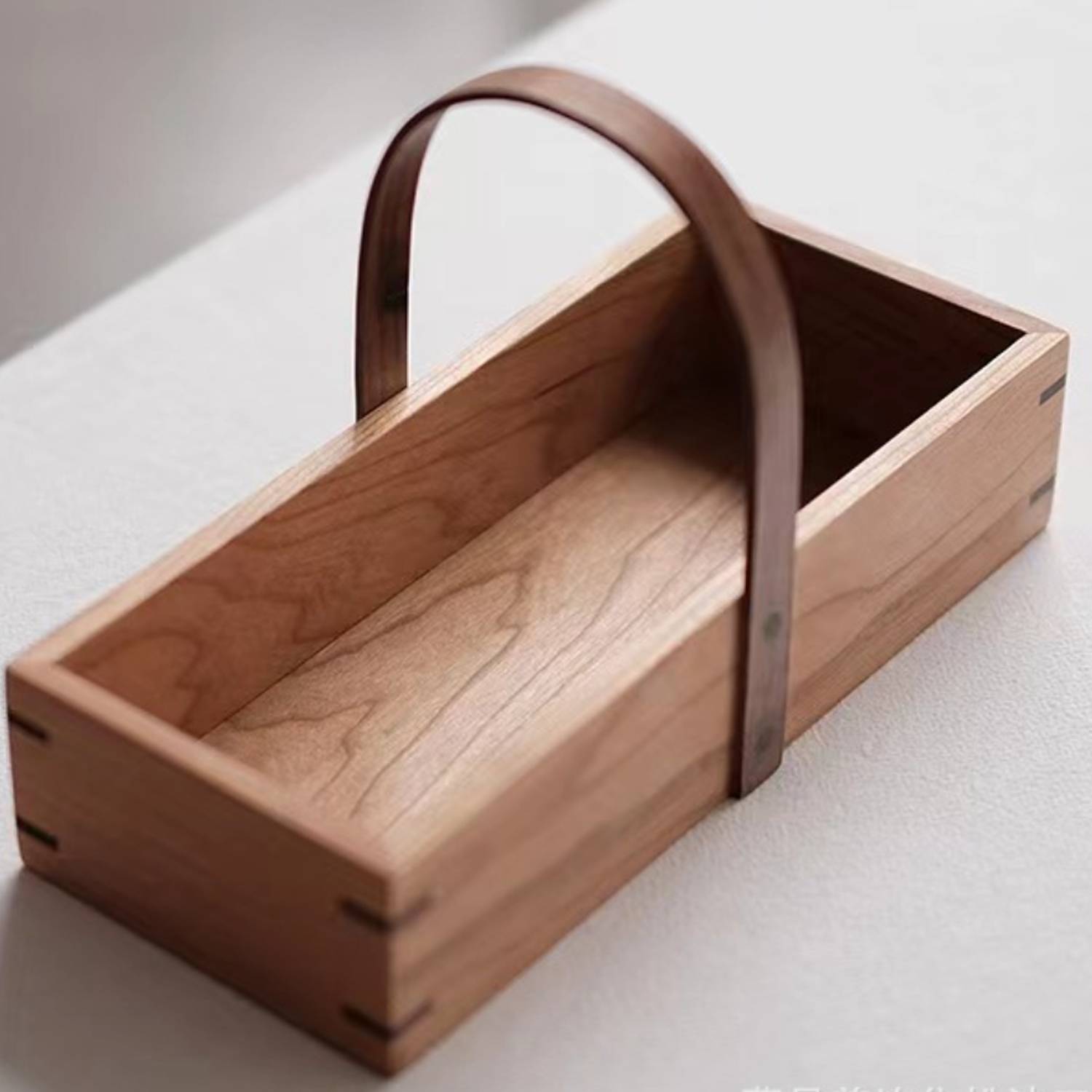 Household Retro Wooden Portable Storage Box 5