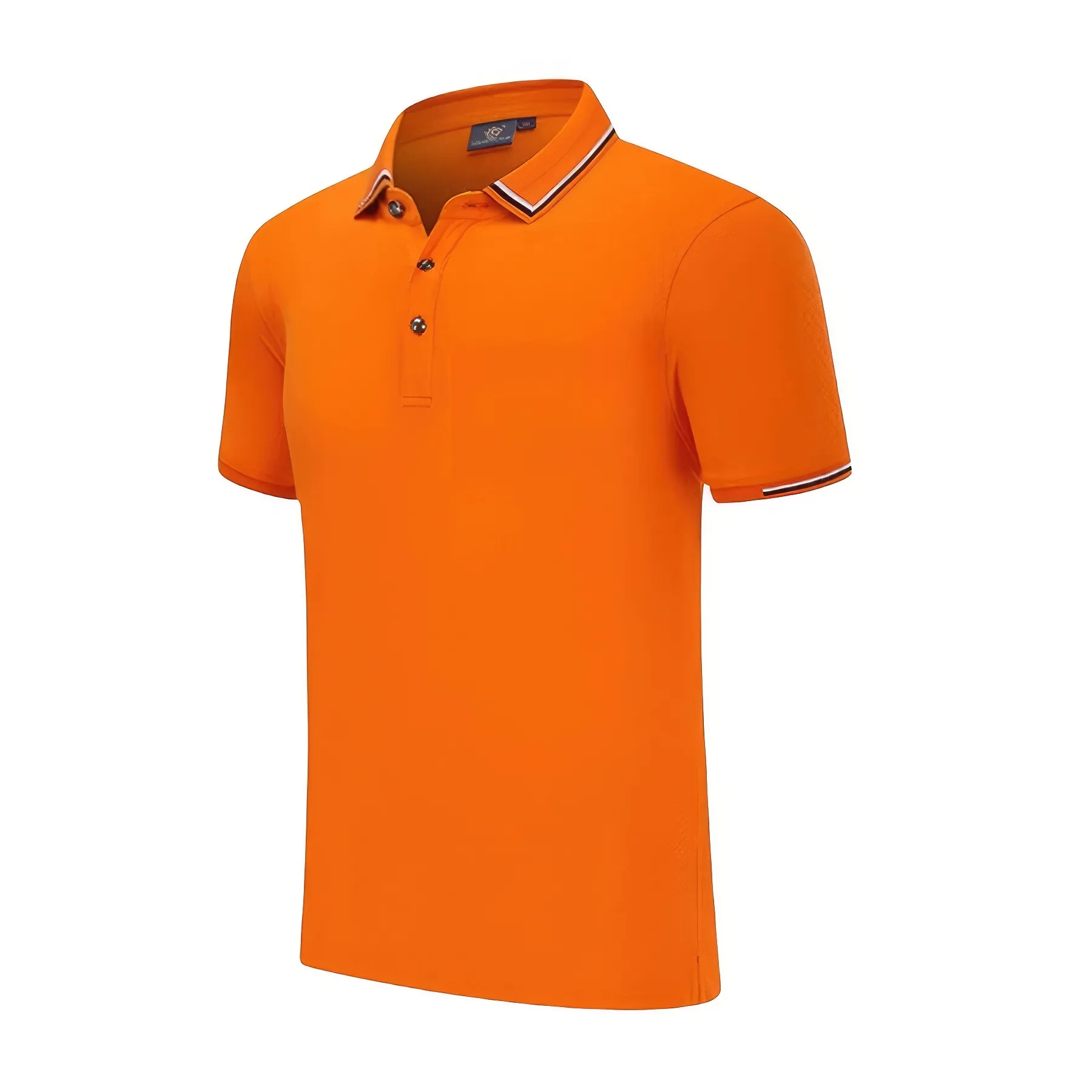Men's Classic Fit Short Sleeve Dual Tipped Collar Polo Shirt 3