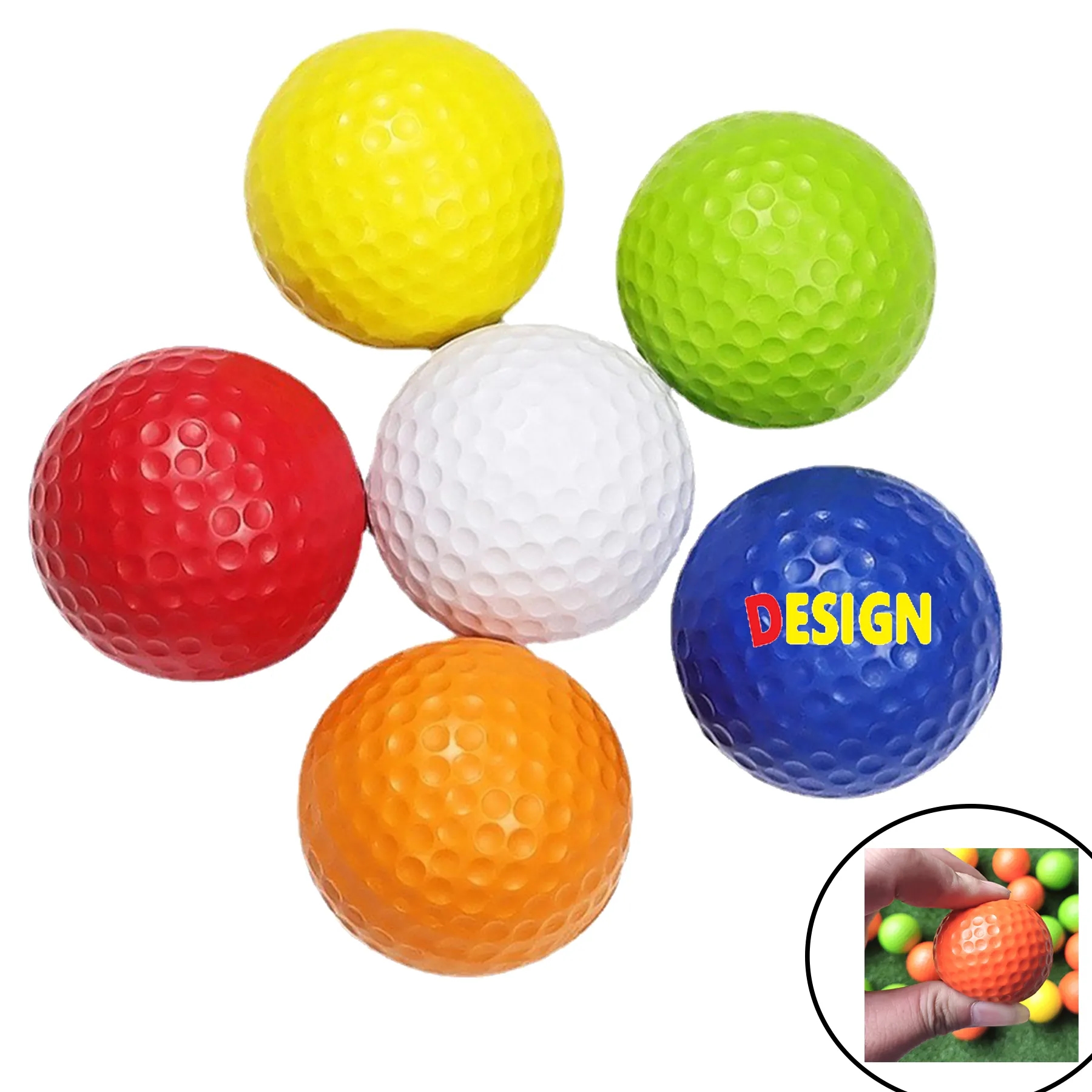 Mini PU Practice Golf Ball 2