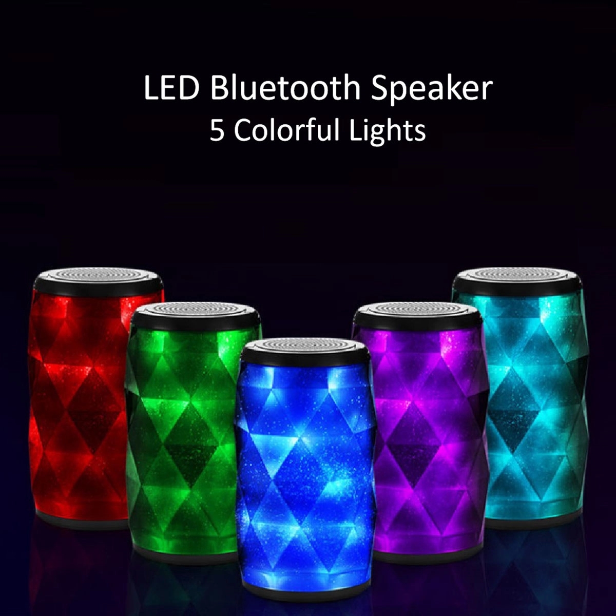 Wireless Led Bluetooth Speaker Night Light 4
