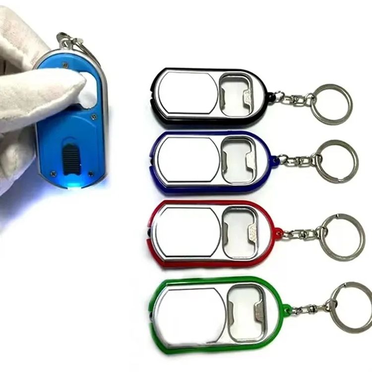 3-in-1 Bottle Opener Keychain with LED Light 2