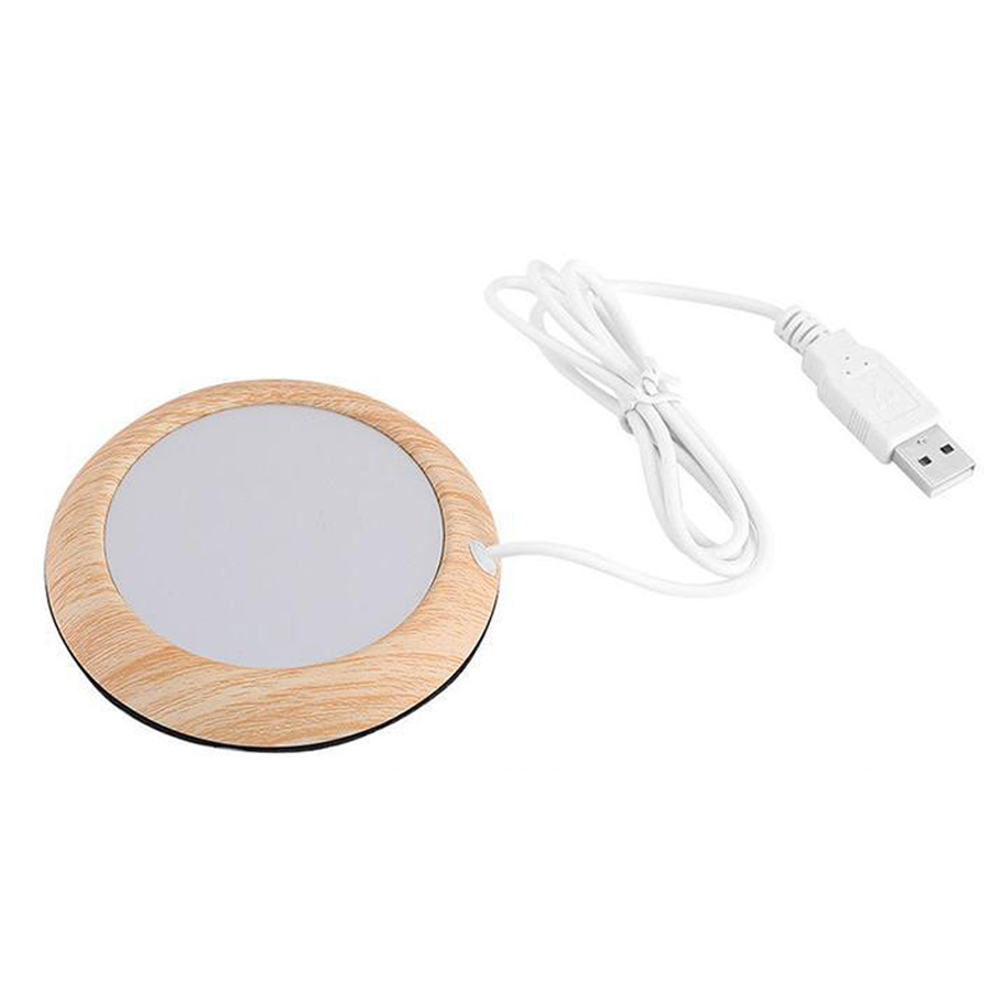 USB Wood Grain Beverage Warmer 2