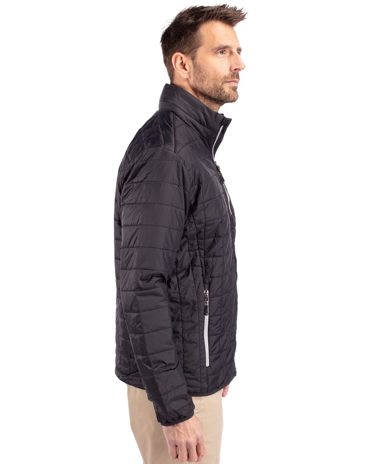 Cutter & Buck Rainier Recycled Insulated Puffer Mens Full Zip Jacket 32
