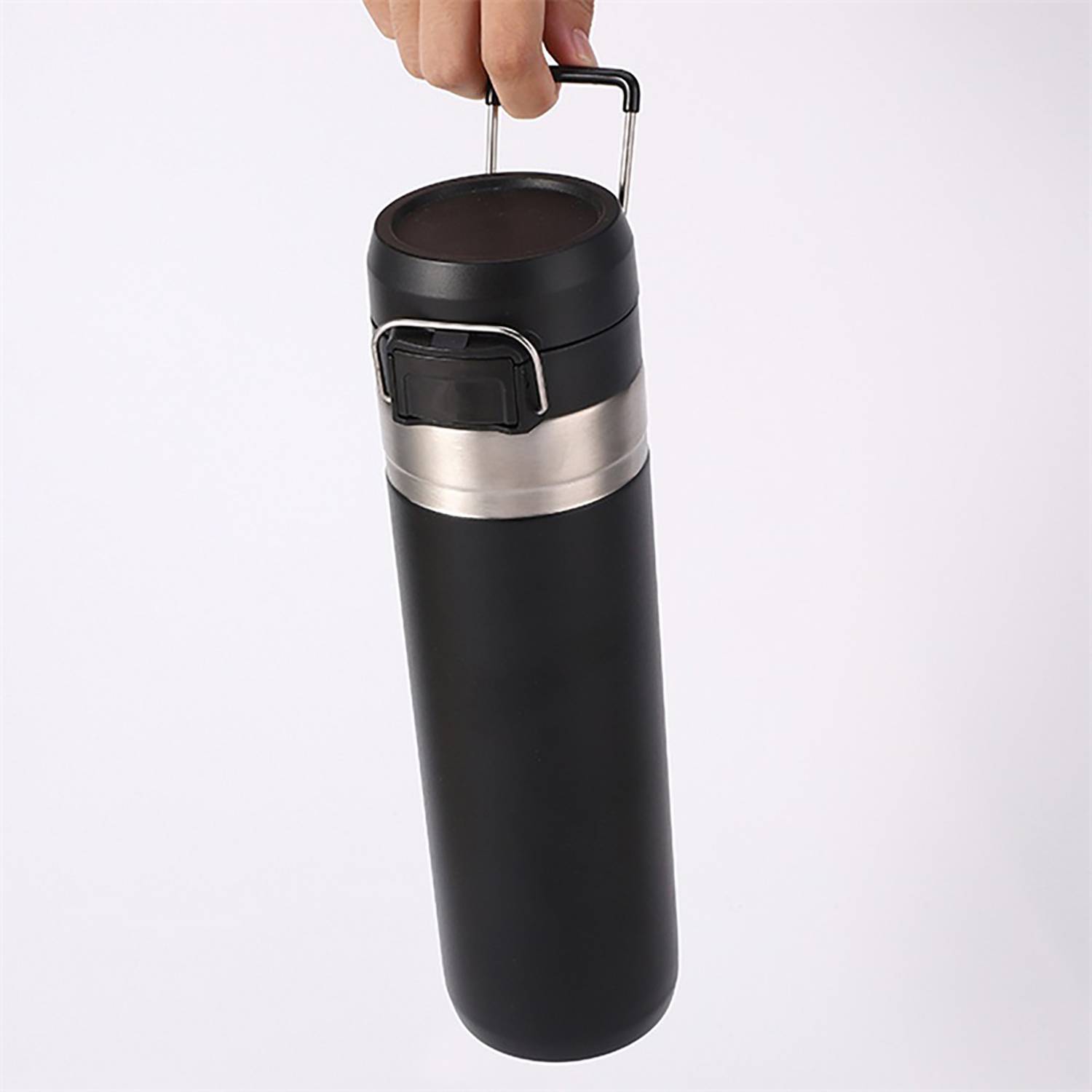 27oz Stainless Steel Insulated Cup W/ Lifting Ring 5
