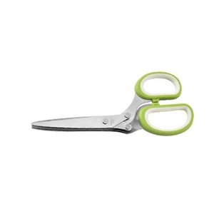 Dual Color Handle Triple Blade Herb Chopper Scissors 17