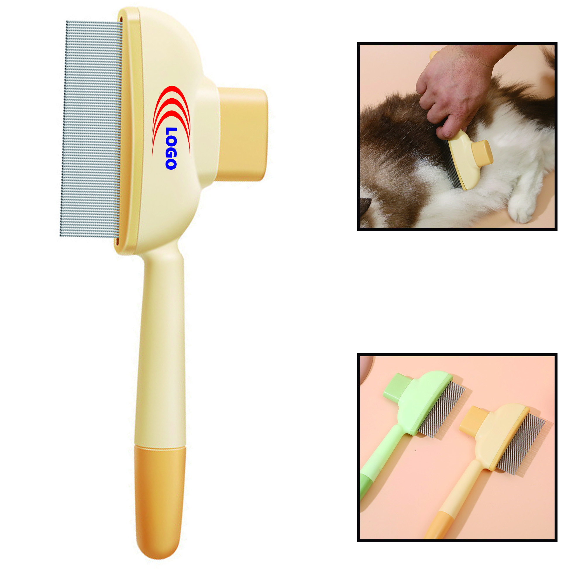 Full Color Pet Self-Cleaning Brush 2