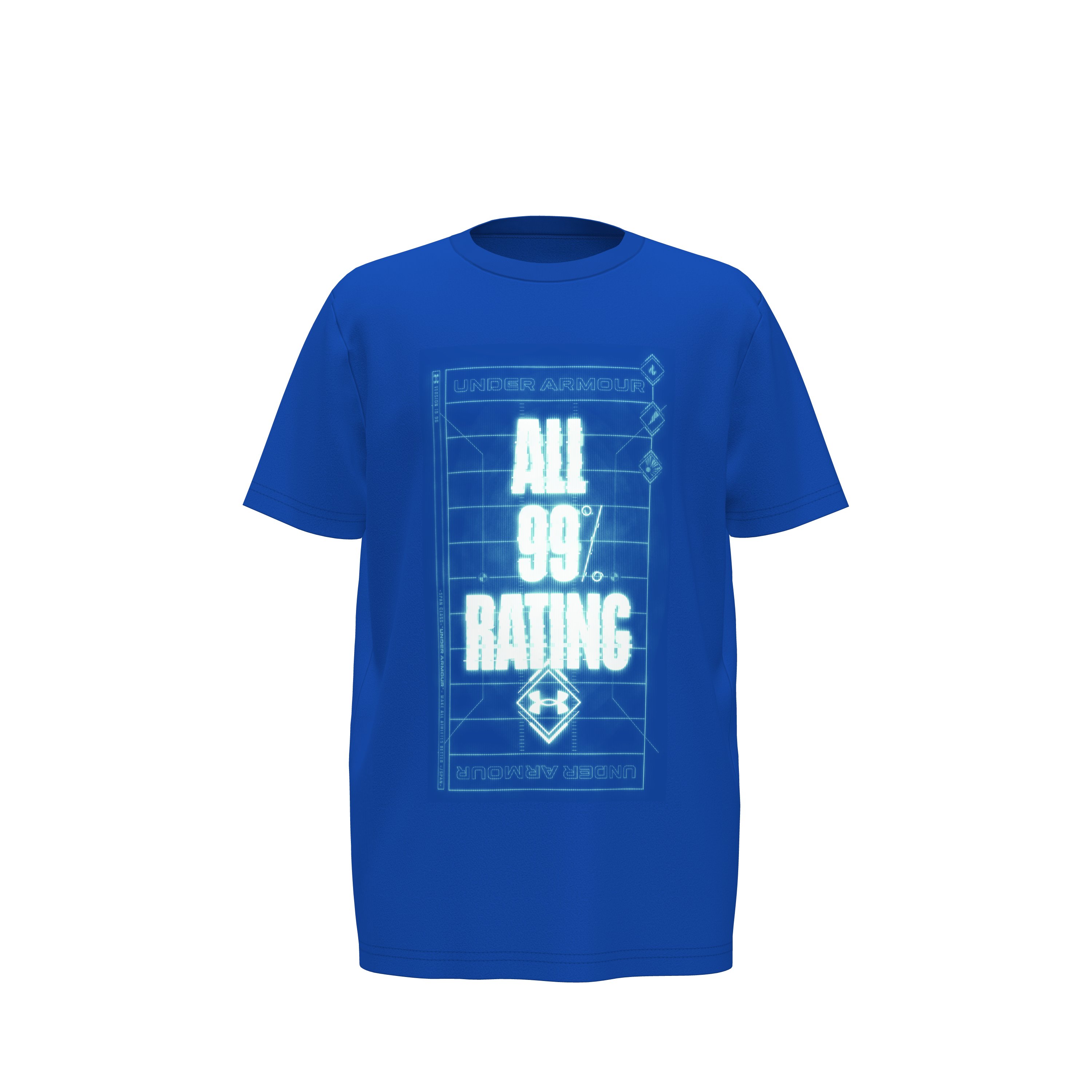 Boys' UA Football 99 Rating Short Sleeve, custom youth shirt with logo imprint 4