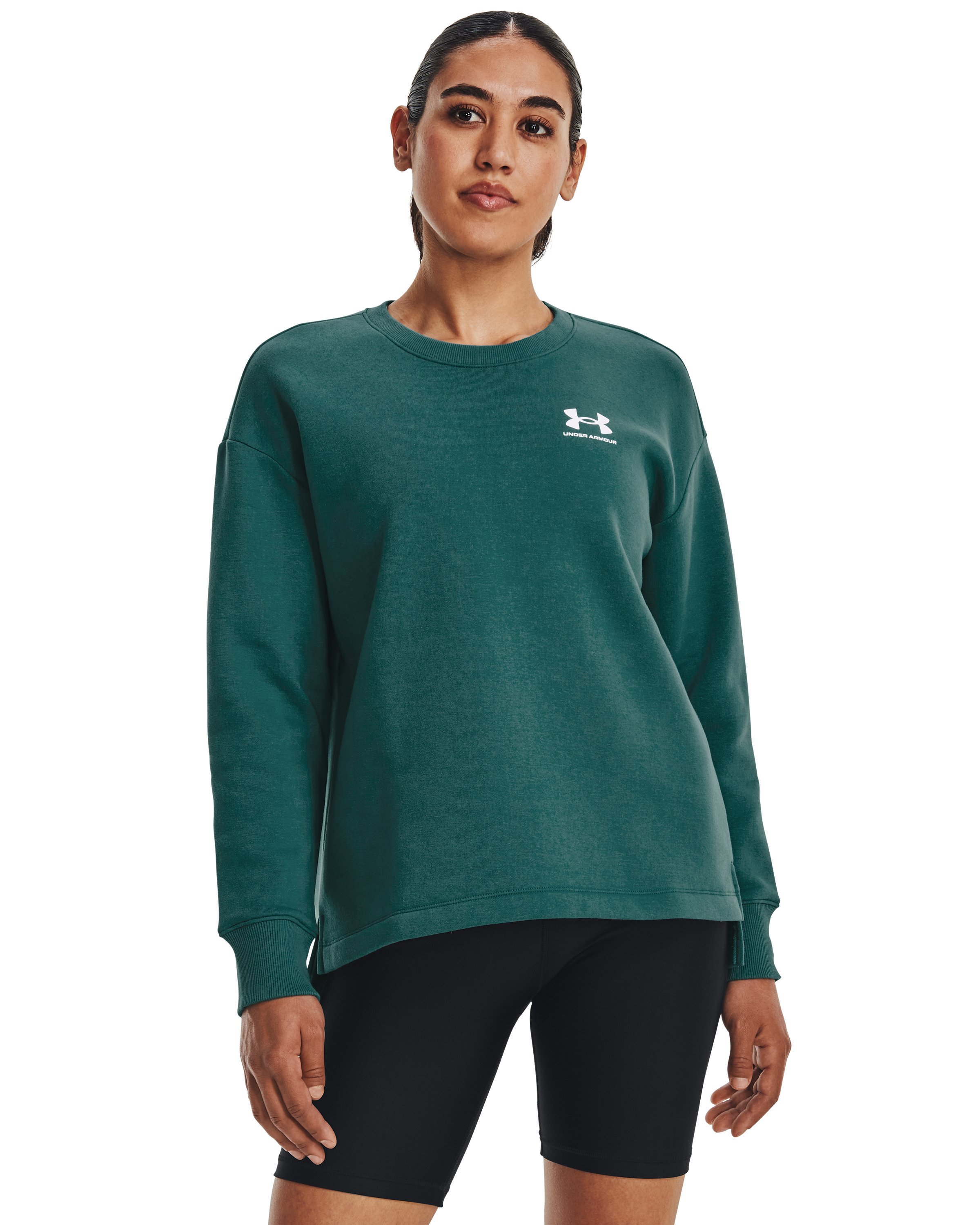 UA Rival Fleece Women's Oversized Crew 4