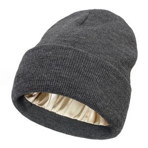 Satin Lined Knit Beanie 4