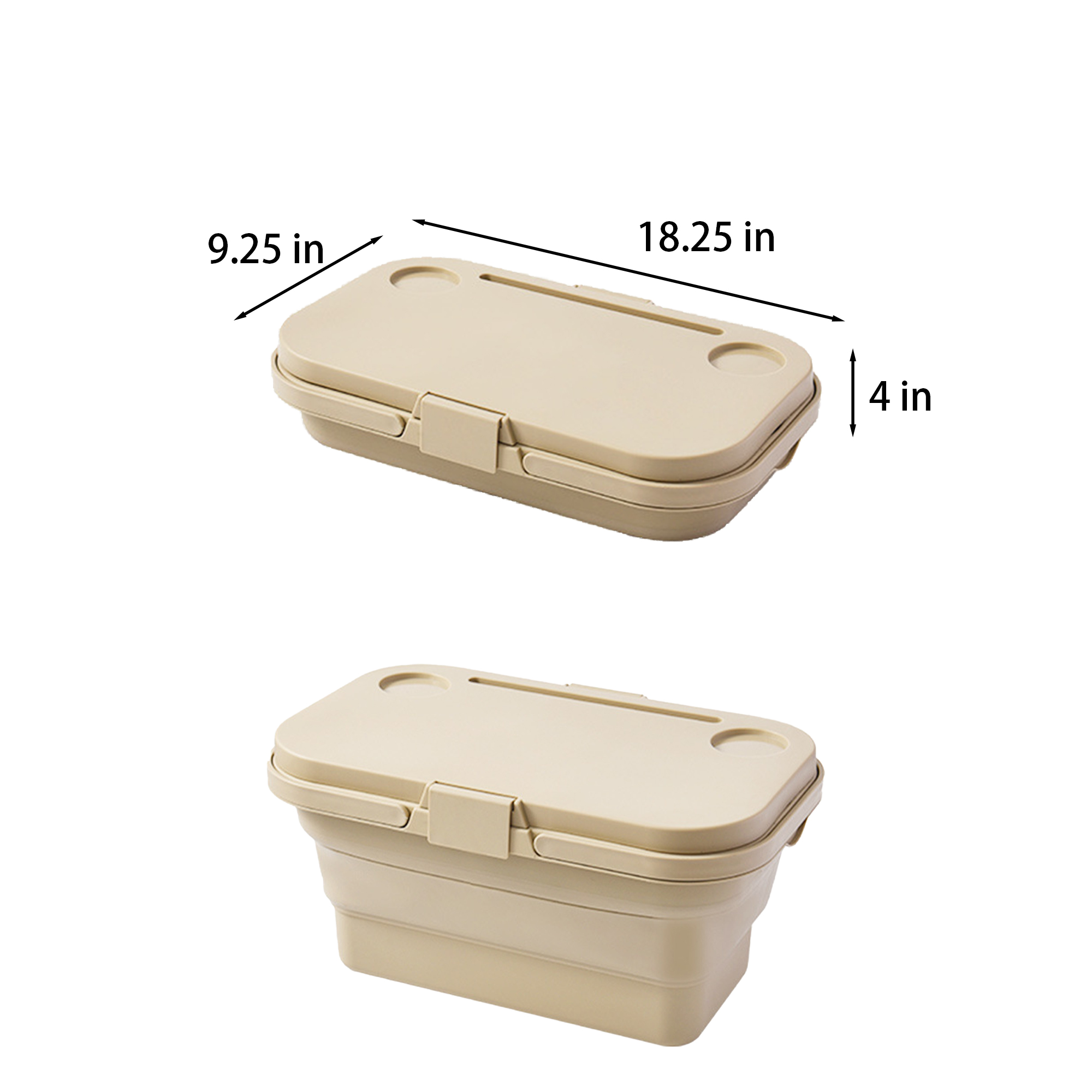 Polypropylene Camping Portable Storage Basket With Lid ?C Durable And Lightweight 5