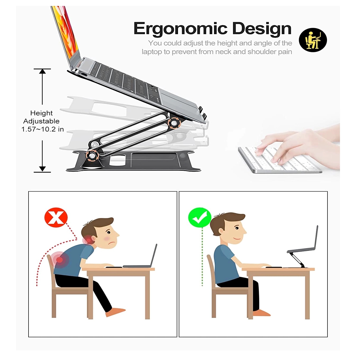 Portable Adjustable Laptop Stand 7