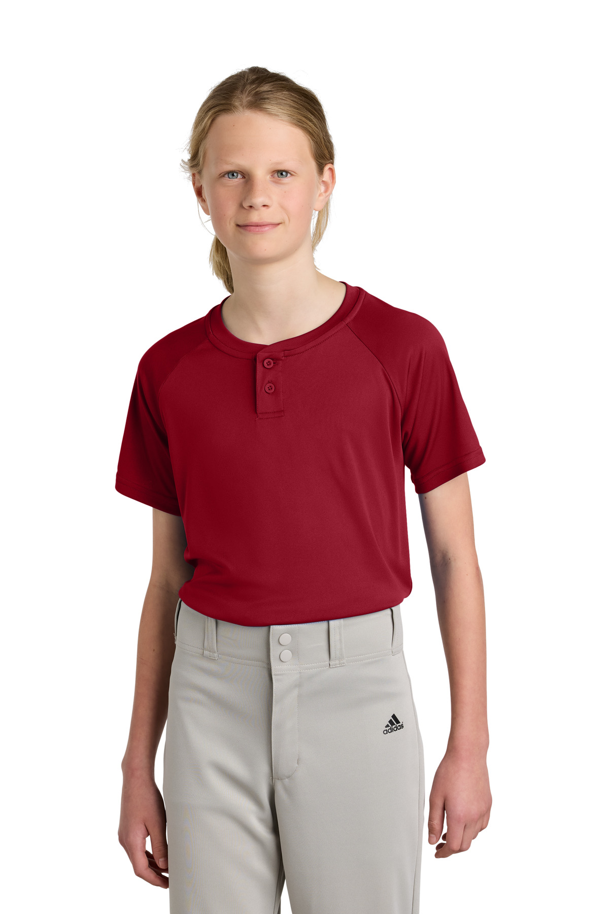 Sport-Tek Youth PosiCharge Competitor 2-Button Henley YST359 62