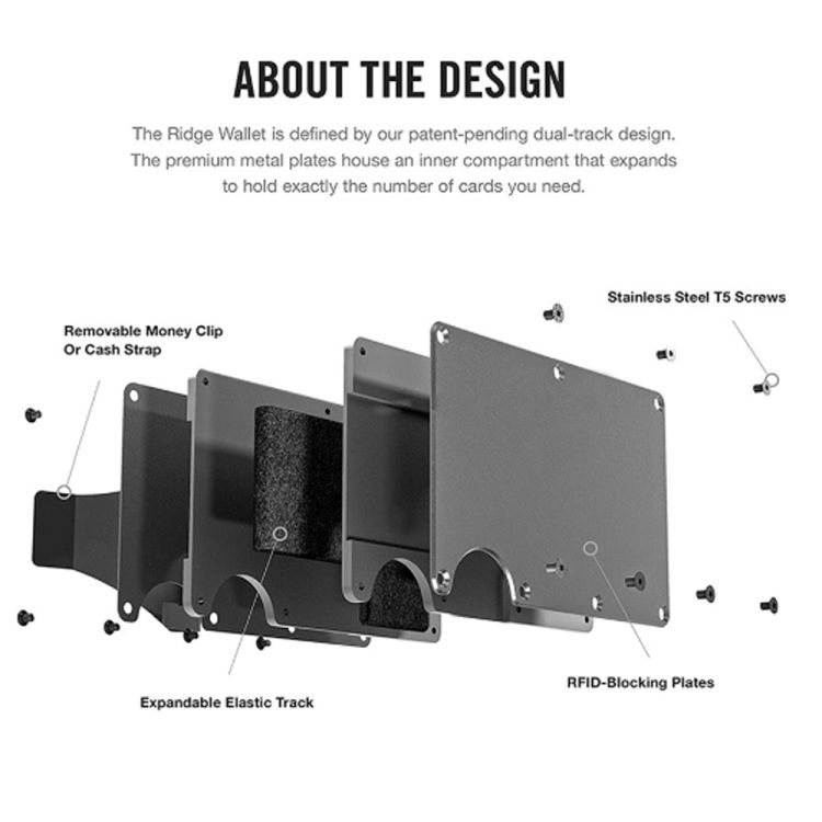 Minimalist Wallet Carbon Fiber Card Holder RFID Blocking Slim Front Pocket 2
