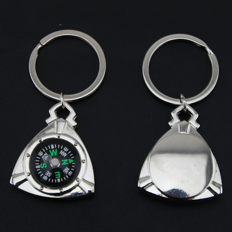 2 in 1 Metal Keychain and Compass 4