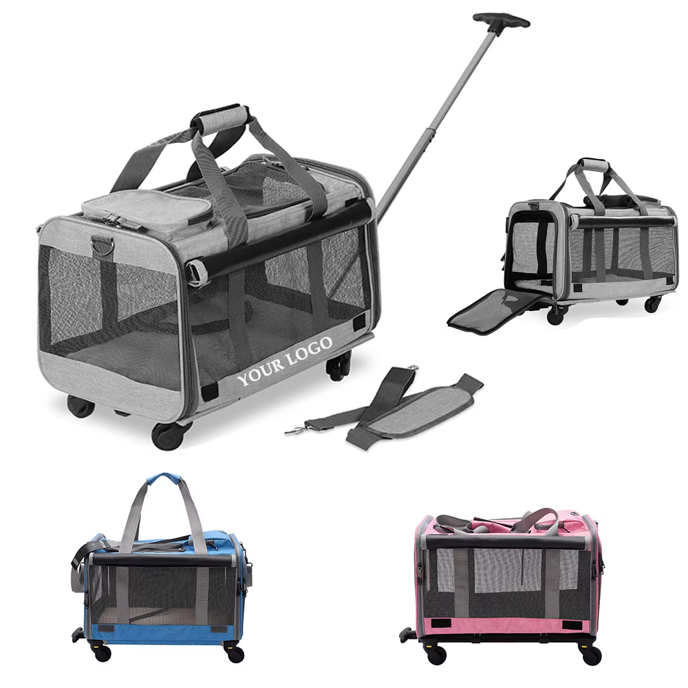 Travel Bag Pet Carrier with Wheels 6