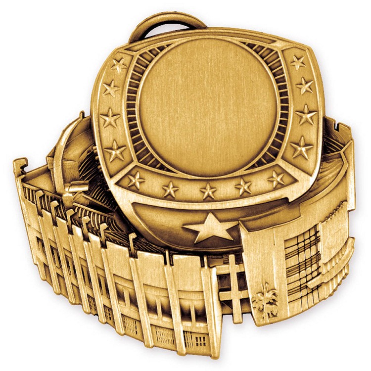 Stadium Insert Medallion in Gold (2-1/2")