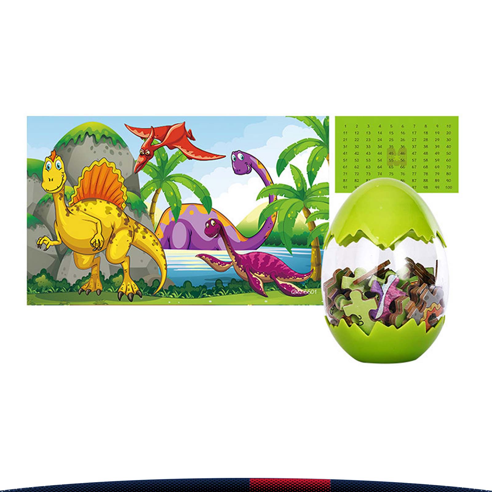 Dinosaur Egg 60pcs Wooden Puzzle 7