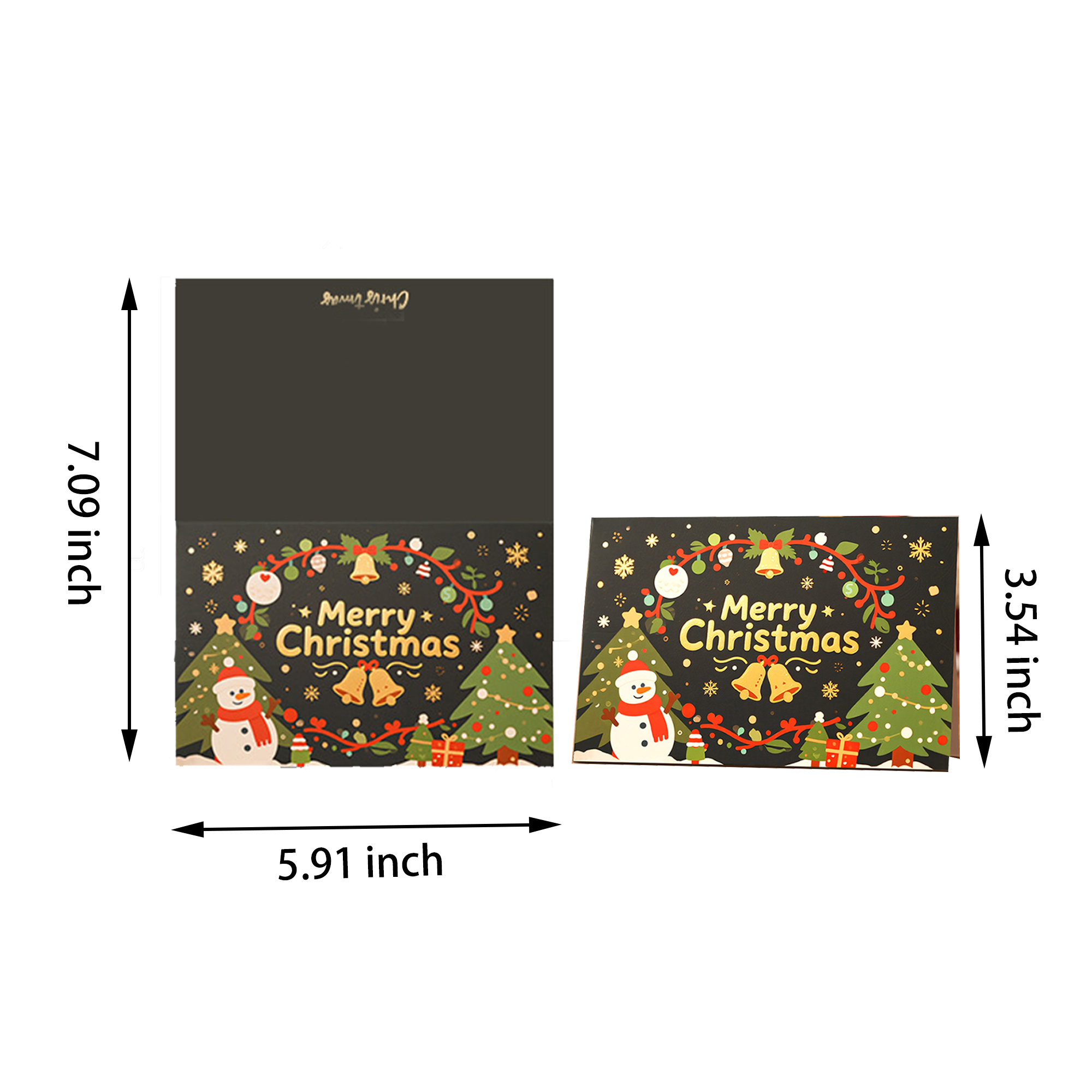 MOQ:500pcs Customizable Christmas Cards 2